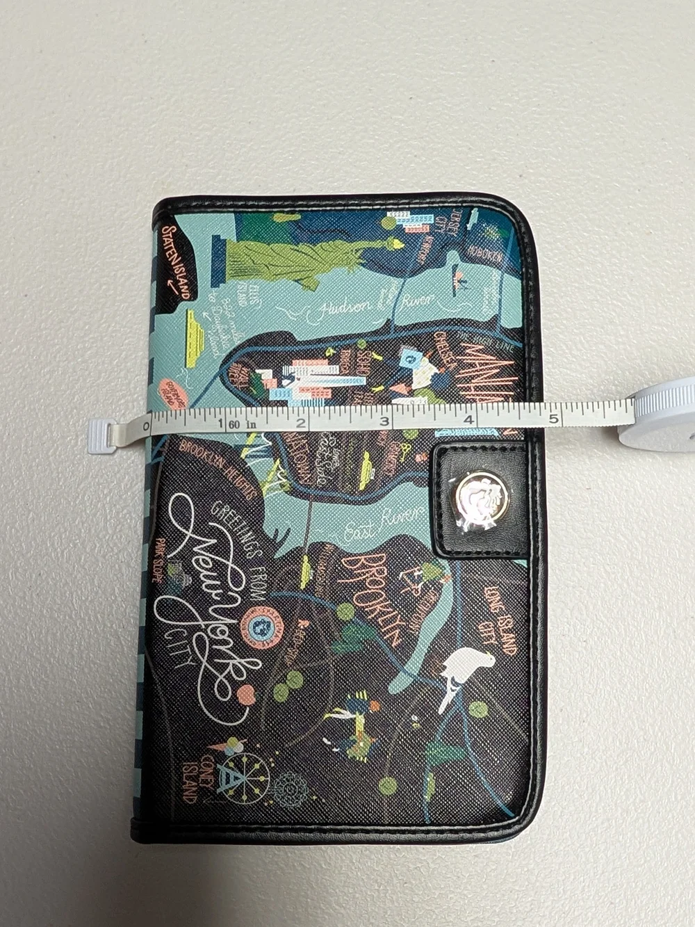 Spartina 449 Black Multi New York Map Zip Wallet